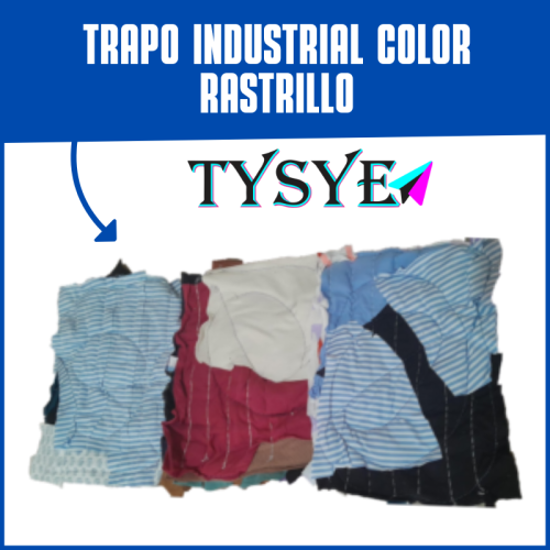 TRAPO INDUSTRIAL COSIDO COLOR RASTRILLO