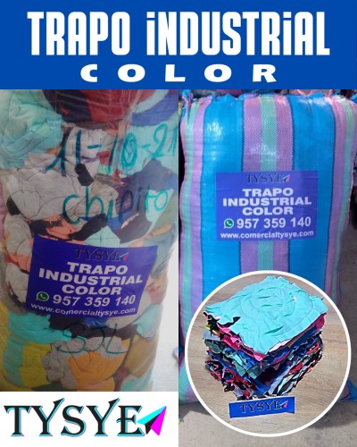 Trapos industriales color